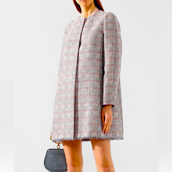 ジャケット・アウター \"EMPORIO ARMANI\" tweed coat Emporio Armani Metallic-Tweed Jacket in Navy — UFO No More